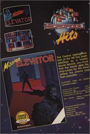 Advert for Mission Elevator on the Commodore Amiga.
