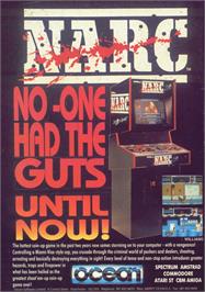 Advert for NARC on the Commodore 64.