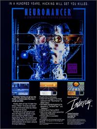 Advert for Neuromancer on the Commodore 64.