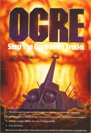 Advert for Ogre on the Atari 8-bit.