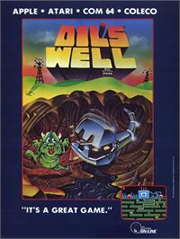 Advert for Oil's Well on the Atari 8-bit.