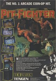 Advert for Pit-Fighter on the Commodore 64.