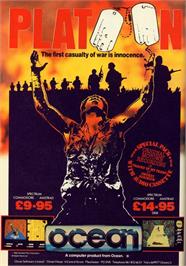 Advert for Platoon on the Microsoft DOS.