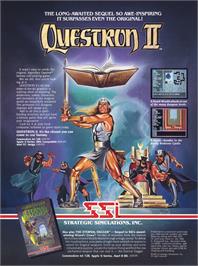Advert for Questron II on the Microsoft DOS.