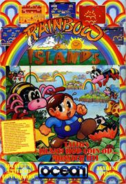 Advert for Rainbow Islands on the Commodore 64.