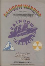 Advert for Rainbow Warrior on the Commodore 64.