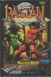 Advert for Rastan on the Microsoft DOS.