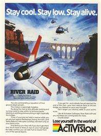 Advert for River Raid on the Mattel Intellivision.