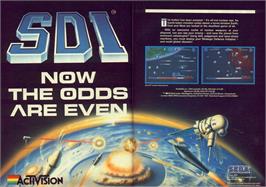 Advert for SDI: Strategic Defense Initiative on the Commodore 64.
