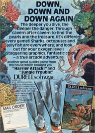 Advert for Scuba Dive on the Commodore 64.