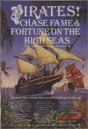 Advert for Sid Meier's Pirates! on the Microsoft DOS.