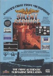 Advert for Silent Service on the Commodore 64.