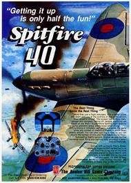 Advert for Spitfire '40 on the Atari 8-bit.