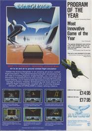 Advert for Starglider on the Microsoft DOS.