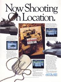 Advert for Steel Thunder on the Microsoft DOS.