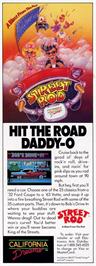 Advert for Street Rod on the Commodore Amiga.