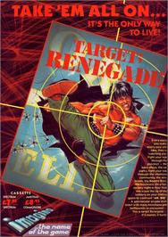 Advert for Target: Renegade on the Commodore 64.