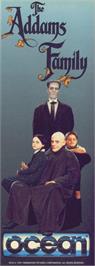 Advert for The Addams Family on the Commodore 64.
