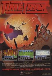 Advert for Time Trax on the Commodore 64.