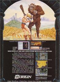 Advert for Times of Lore on the Commodore Amiga.