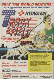 Advert for Track & Field on the Commodore 64.