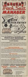 Advert for Tracksuit Manager on the Commodore 64.