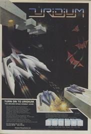 Advert for Uridium on the Amstrad CPC.