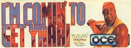 Advert for WWF Wrestlemania on the Commodore 64.