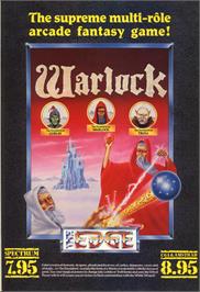 Advert for Warlock: The Avenger on the Commodore 64.