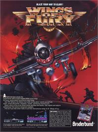 Advert for Wings of Fury on the Microsoft DOS.