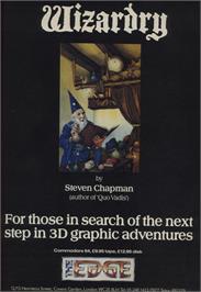 Advert for Wizardry: Proving Grounds of the Mad Overlord on the Commodore 64.