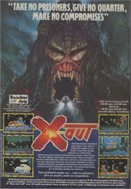 Advert for X-Out on the Commodore 64.