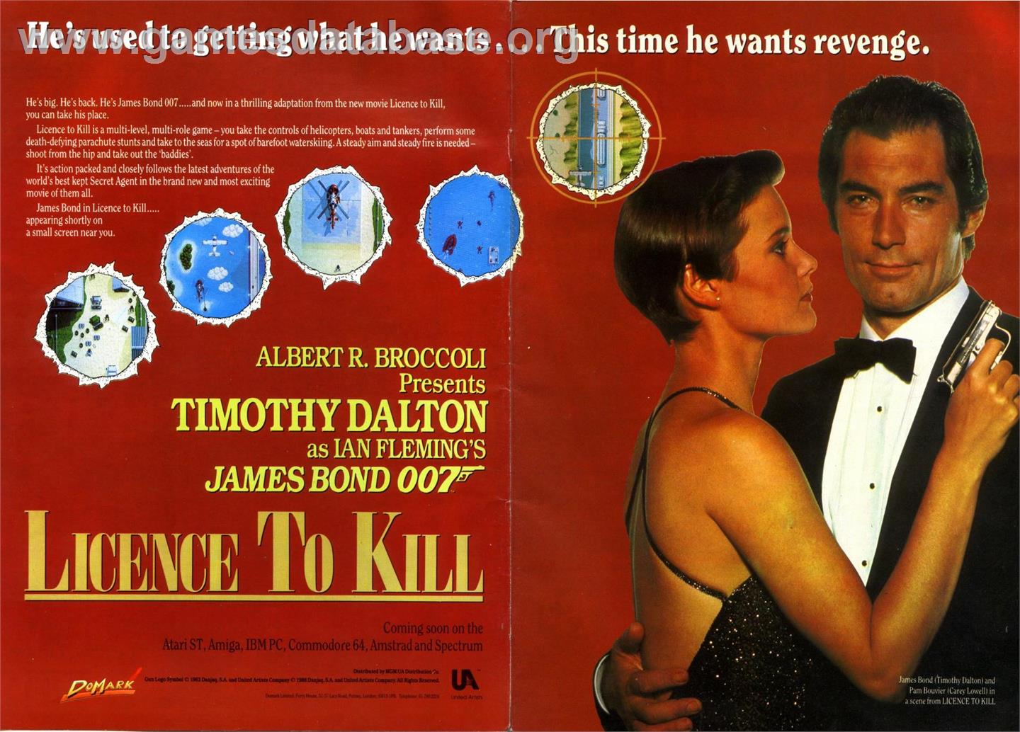 007: Licence to Kill - Commodore 64 - Artwork - Advert