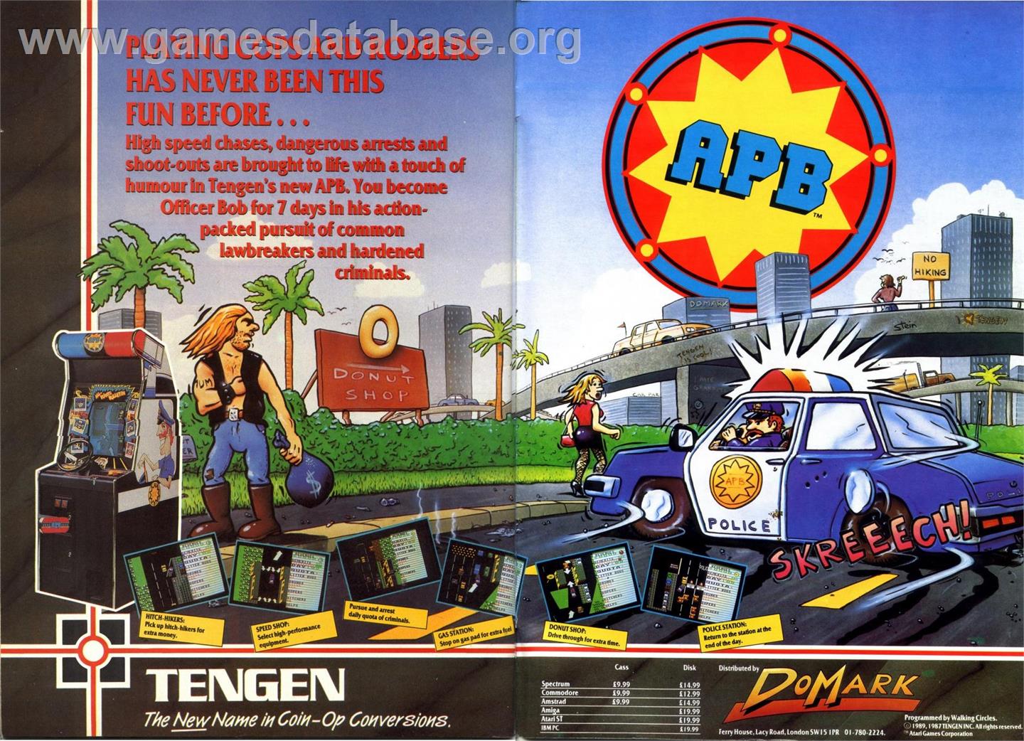 APB - Commodore 64 - Artwork - Advert