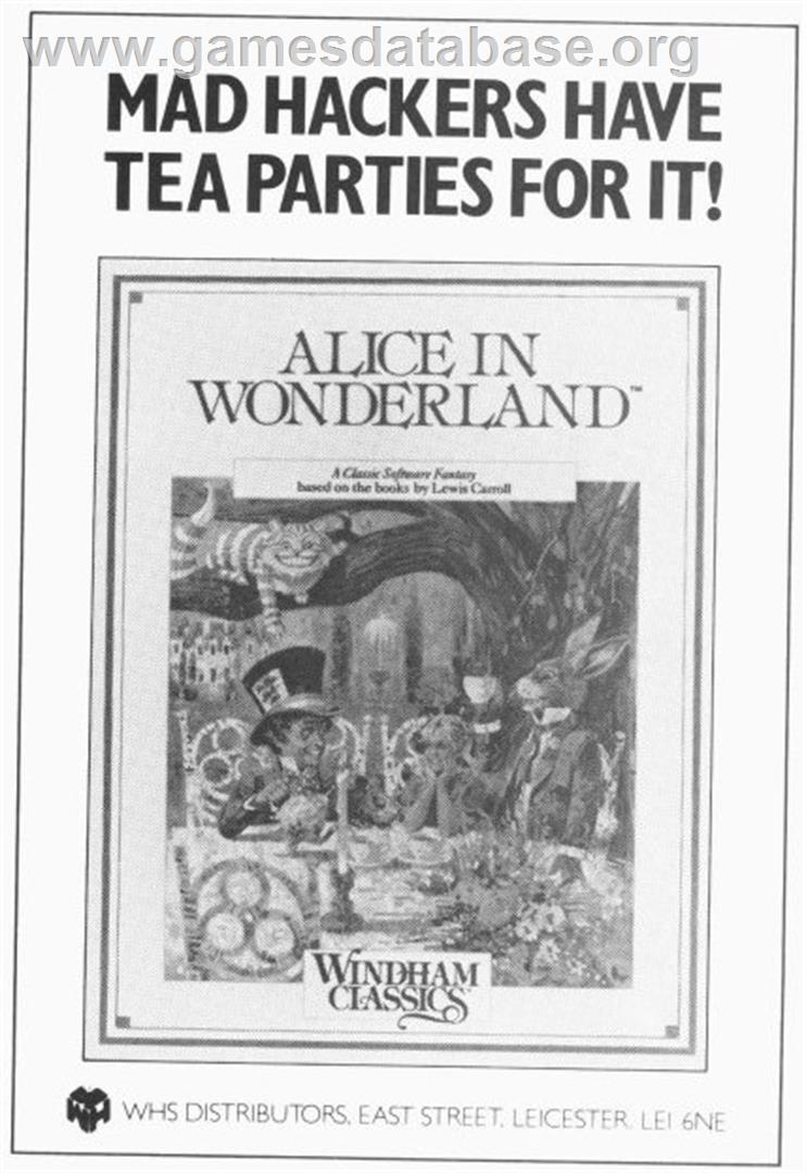Alice in Wonderland - Nintendo Wii - Artwork - Advert