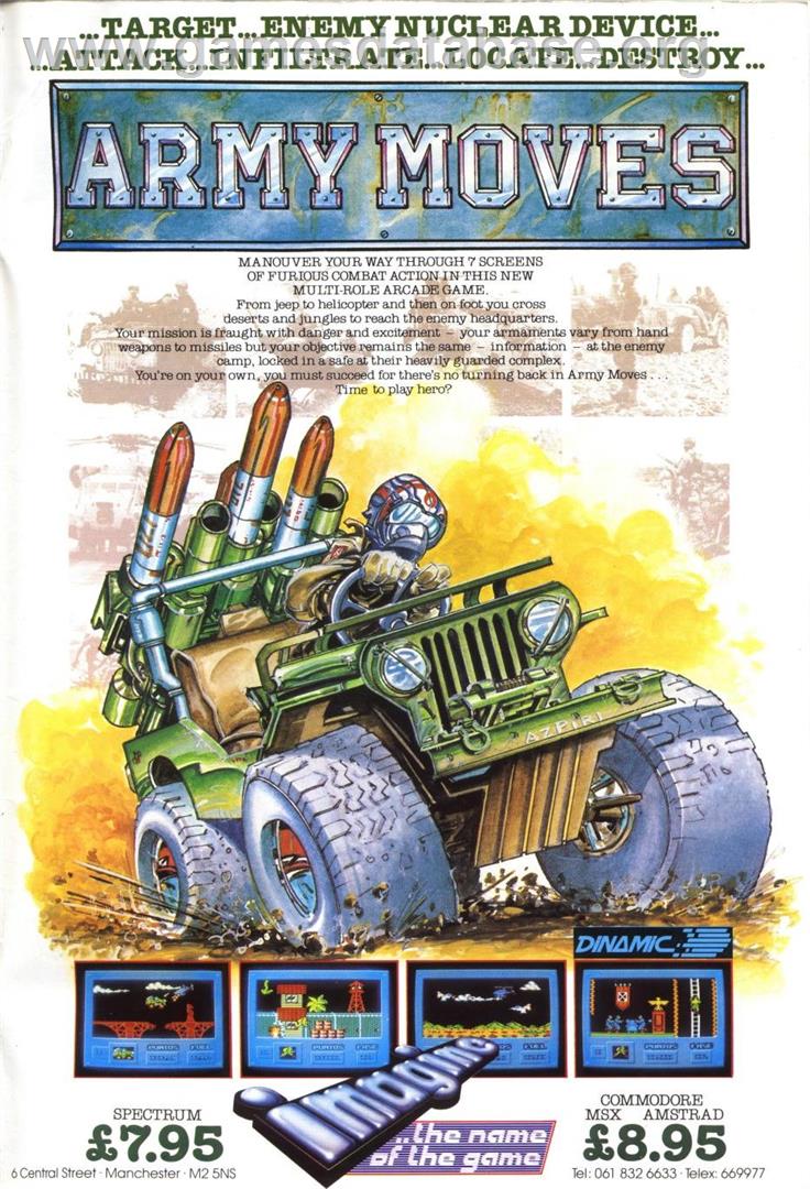 Army Moves - Commodore 64 - Artwork - Advert