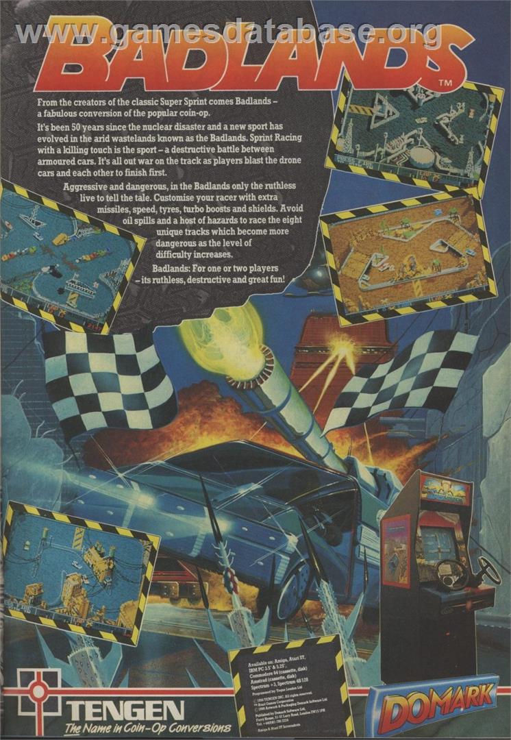 Badlands - Commodore 64 - Artwork - Advert
