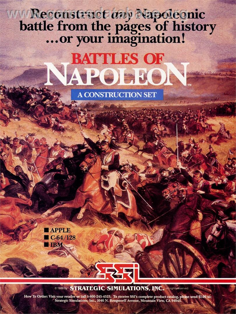 Battles of Napoleon - Apple II - Artwork - Advert