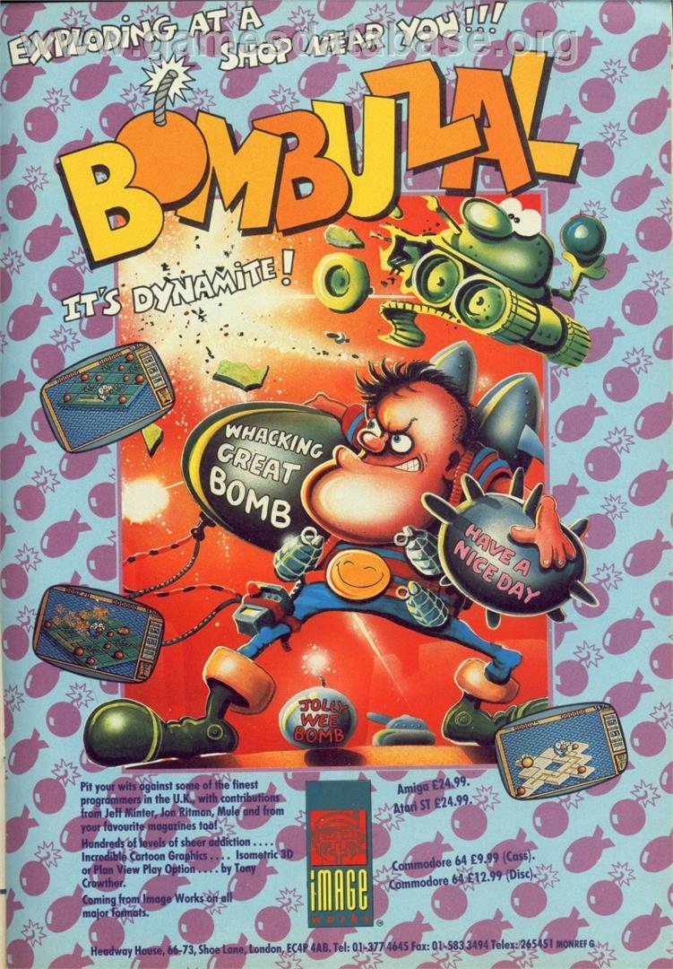 Bombuzal - Commodore 64 - Artwork - Advert