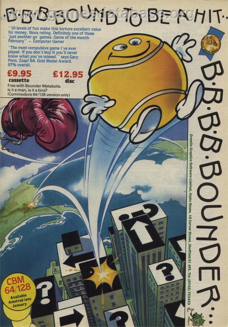Bounder - Amstrad CPC - Artwork - Advert