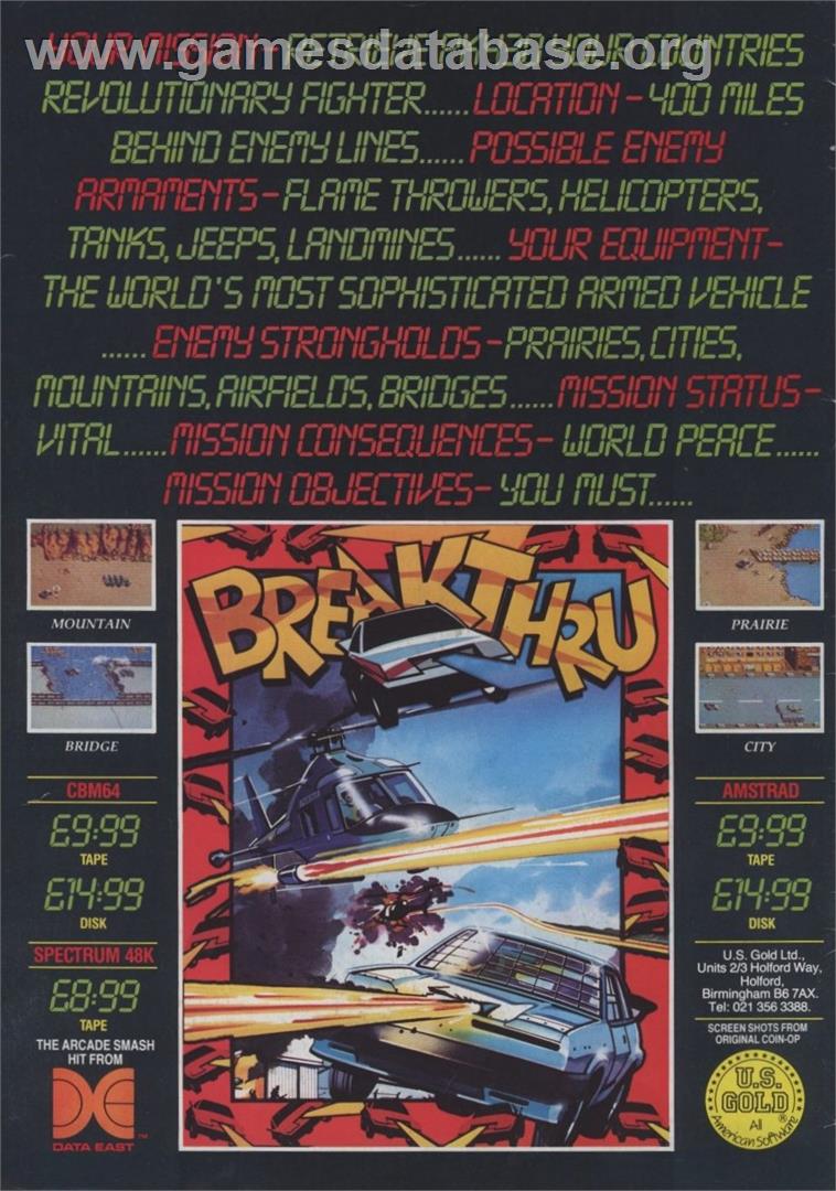 Breakthru - Commodore 64 - Artwork - Advert