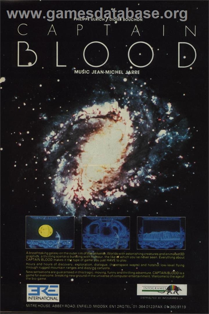Captain Blood - Commodore 64 - Artwork - Advert