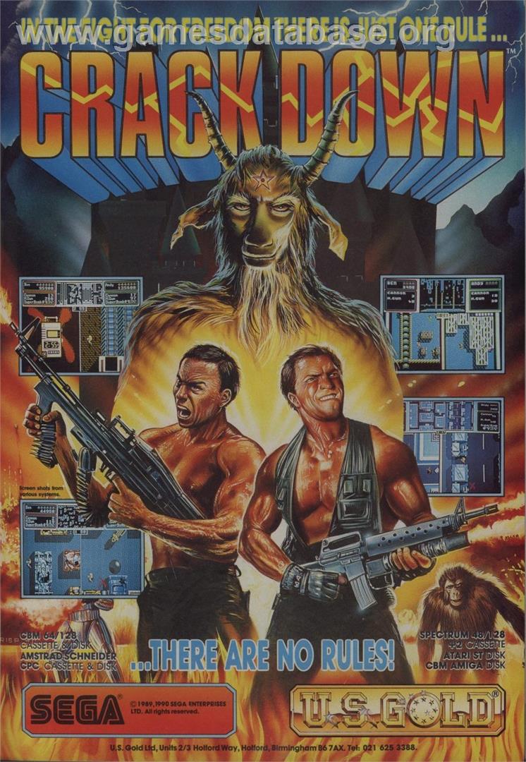 Crack Down - Commodore 64 - Artwork - Advert
