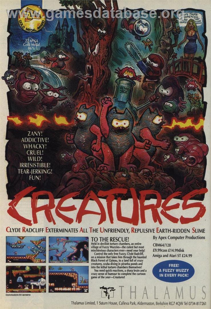Creatures 2: Torture Trouble - Commodore 64 - Artwork - Advert
