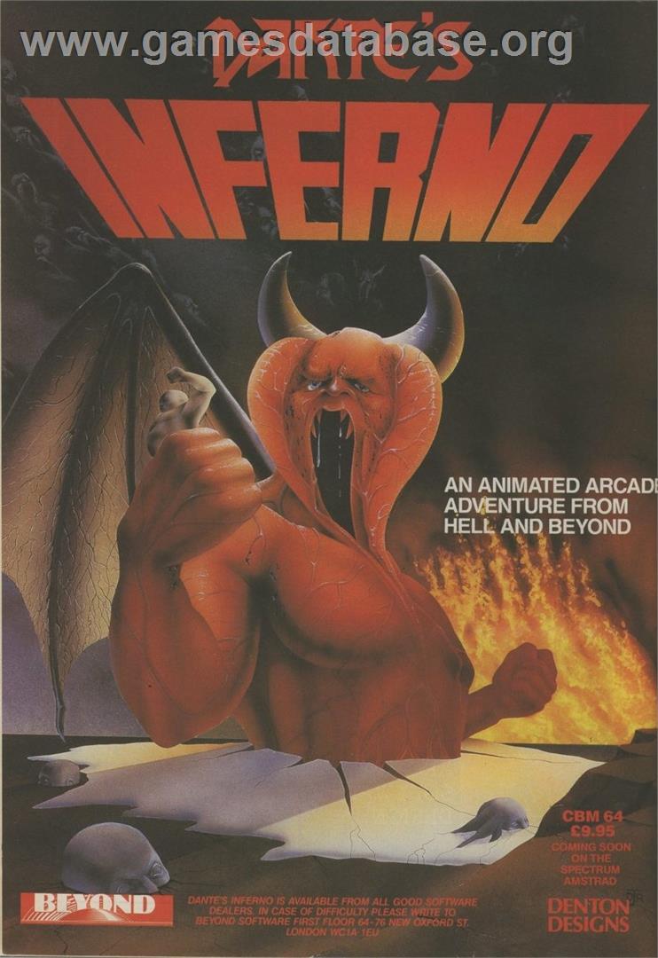 Dante's Inferno - Commodore 64 - Artwork - Advert