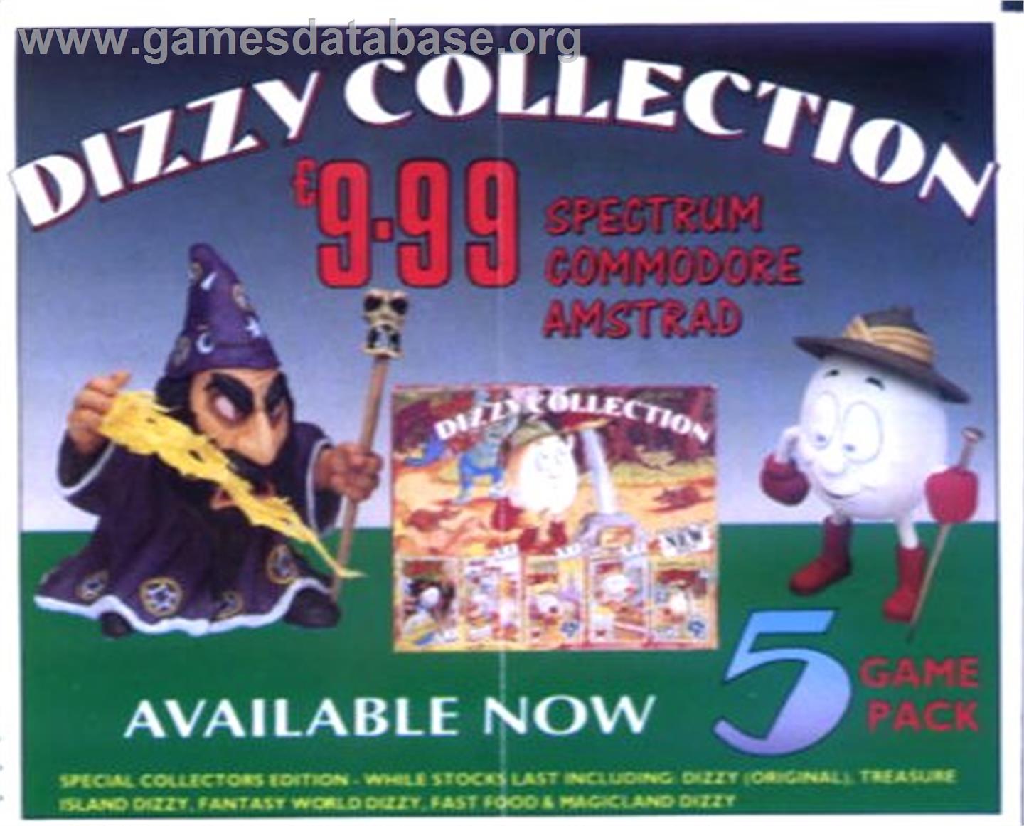 Dizzy Collection - Commodore 64 - Artwork - Advert