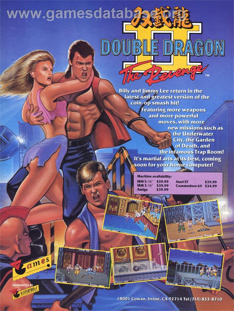 Double Dragon II: The Revenge - Commodore 64 - Artwork - Advert
