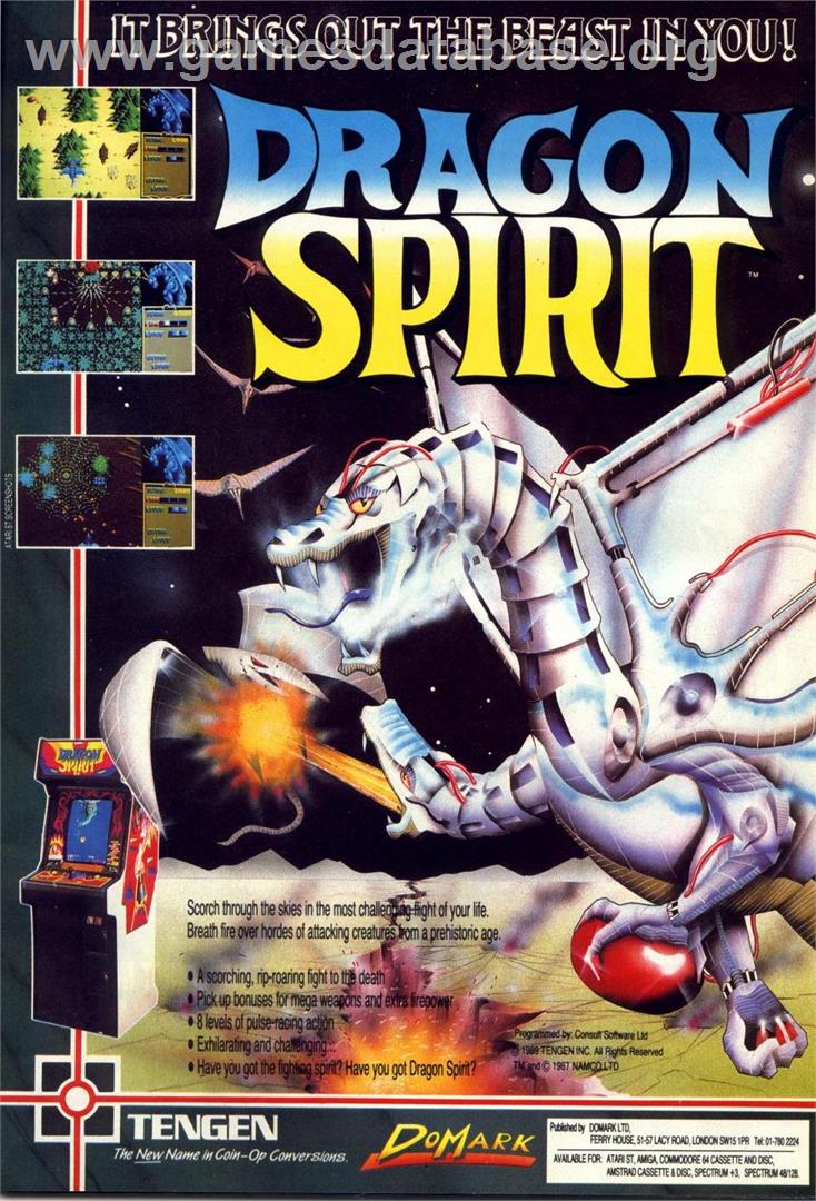Dragon Spirit: The New Legend - Commodore 64 - Artwork - Advert