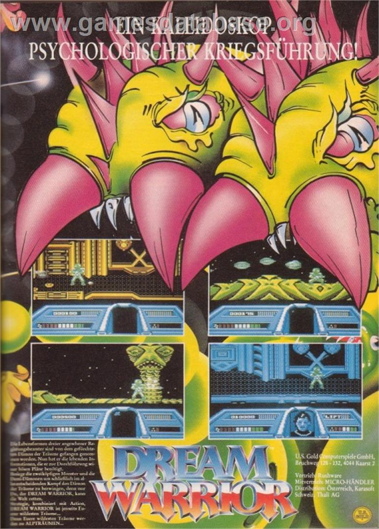 Dream Warrior - Commodore 64 - Artwork - Advert