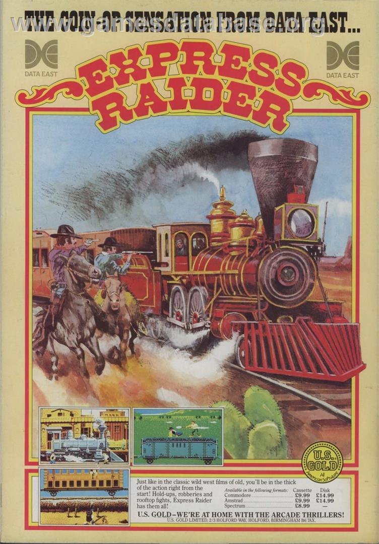 Express Raider - Commodore 64 - Artwork - Advert